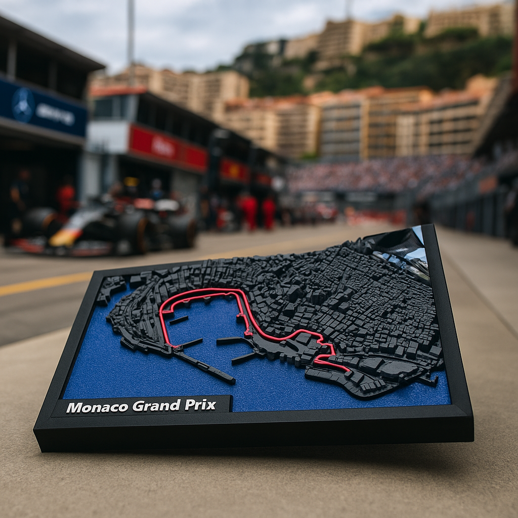 F1 Grand Prix of Monaco 3D Printed Circuit.
