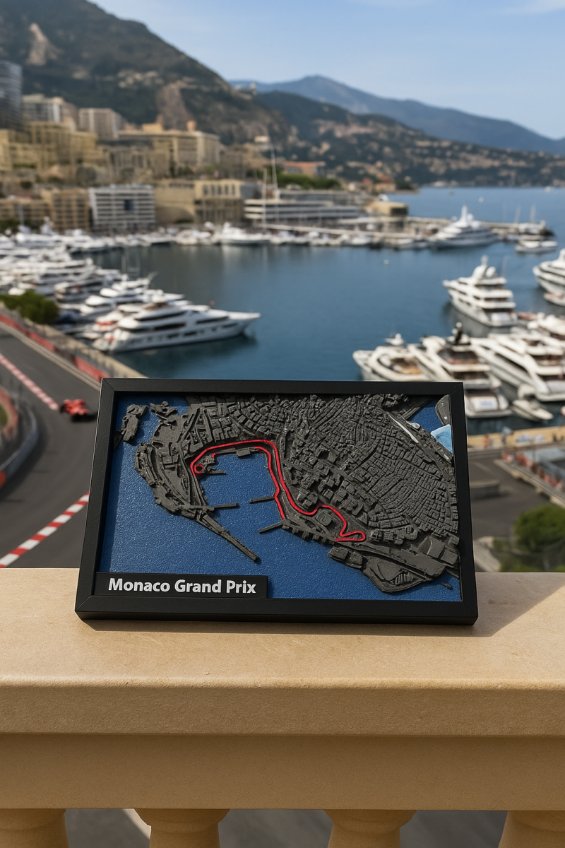 F1 Grand Prix of Monaco 3D Printed Circuit.