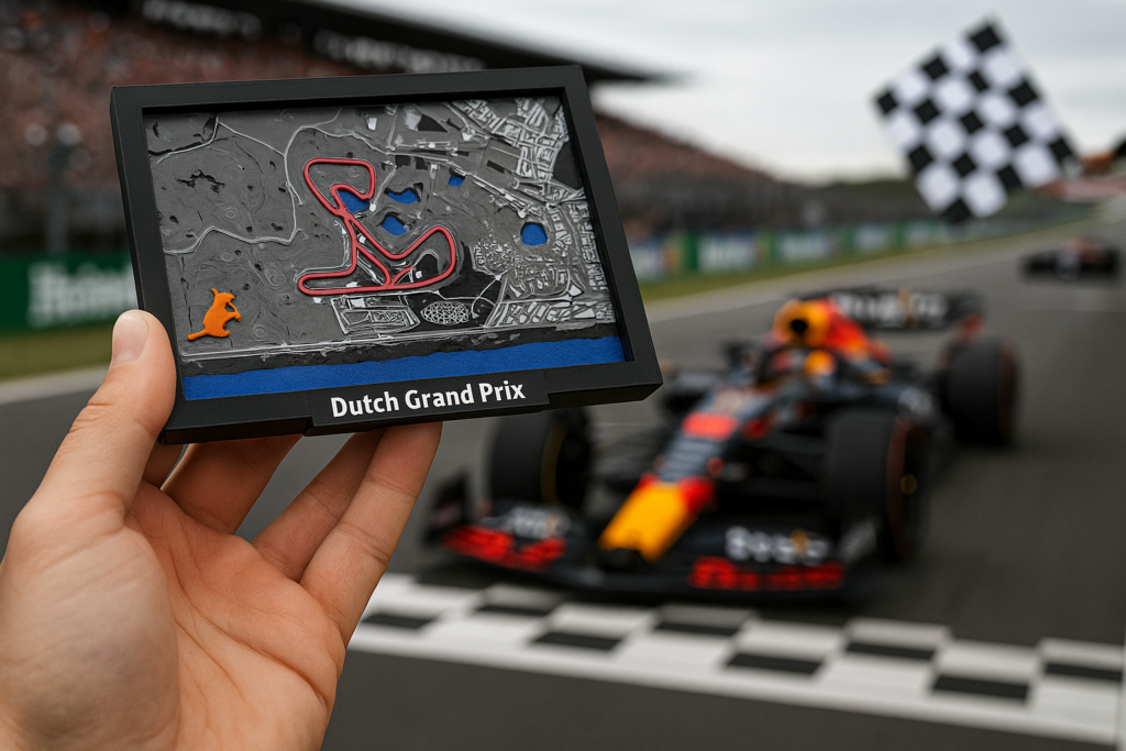 F1 Grand Prix of Zandvoort 3D Printed Circuit.