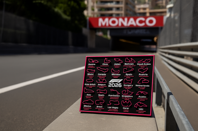 F1 Calender van 2026